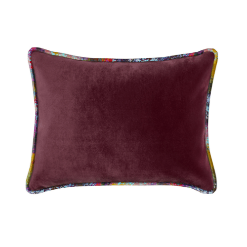 The Luxe - Lumbar Burgundy with Vintage Gypsum Welt