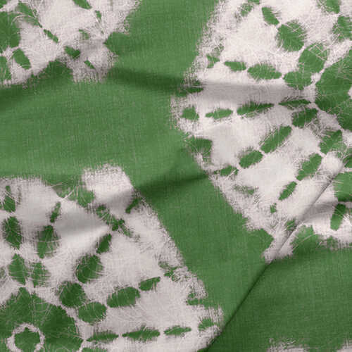Green Shibori Tie-Dye Fabric Exclusively by SmithHönig