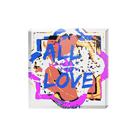 All Love - Acrylic Art Block