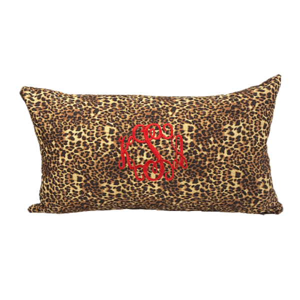 The Monogrammed Leo Pillow