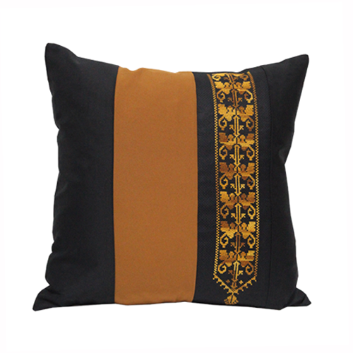 Gold Bedouin Hand Embroidered Pillow