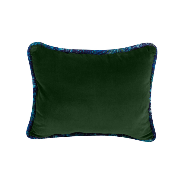 Luxe Velvet Pillow - Green w/ Neela Welt