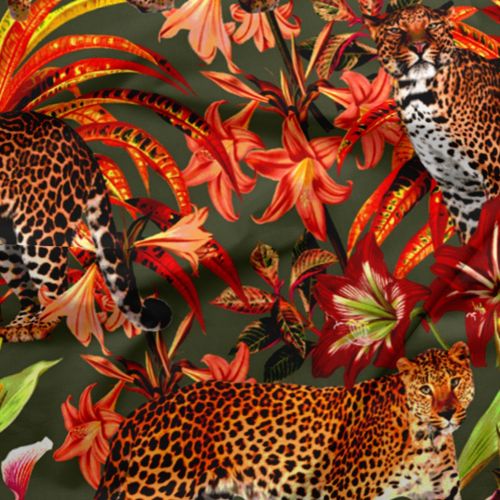 Big Cats Velvet Fabric - Exclusively by SmithHönig