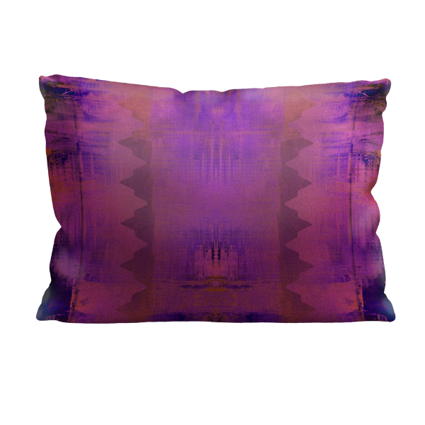 Lumbar Velvet Pillow - Luxury Vegan - Navajo Road