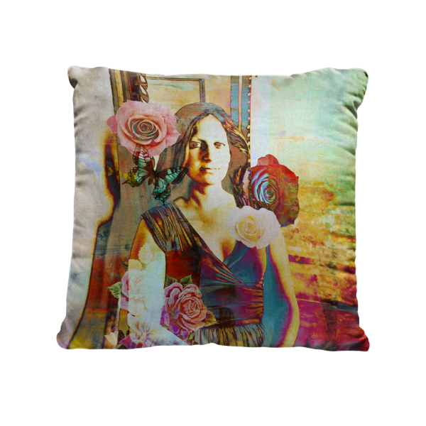 Woman Portrait Luxury Pillow - Villa Verona