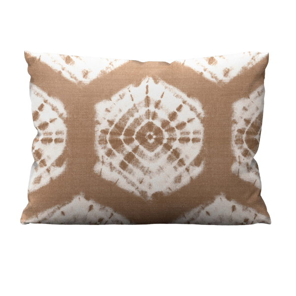 Tie Dye Neutral Luxury Pillow - Shibori Sand