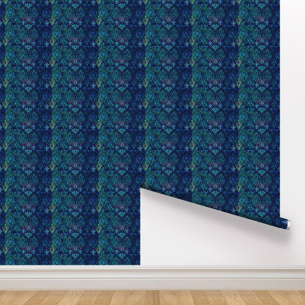 Peel and Stick Wallpaper - Neela / Blue