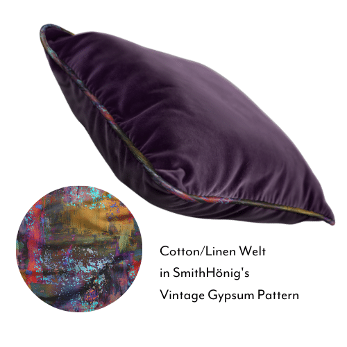 The Luxe - Square Dark Purple with Vintage Gypsum Welt