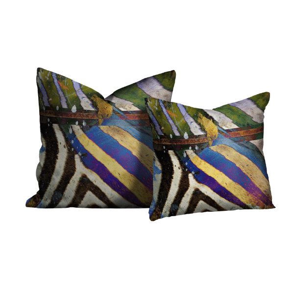 ETRO Designer, hotsell Luxury Eclectic Handbeaded Throw/Accent Pillow, Multi Stripe