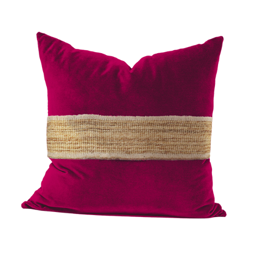 Fuchsia velvet throw discount pillows