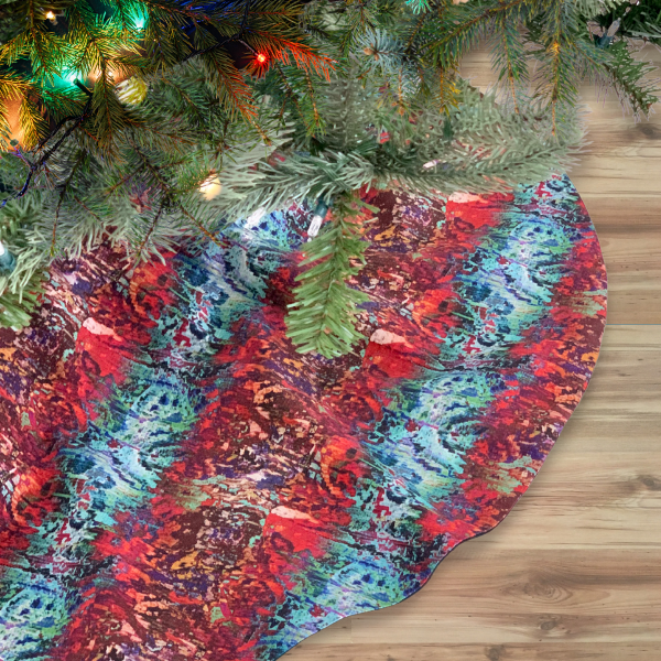 Christmas Tree Skirt - Bisnagar Stripe
