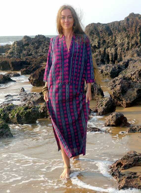 bohemian kaftan dress