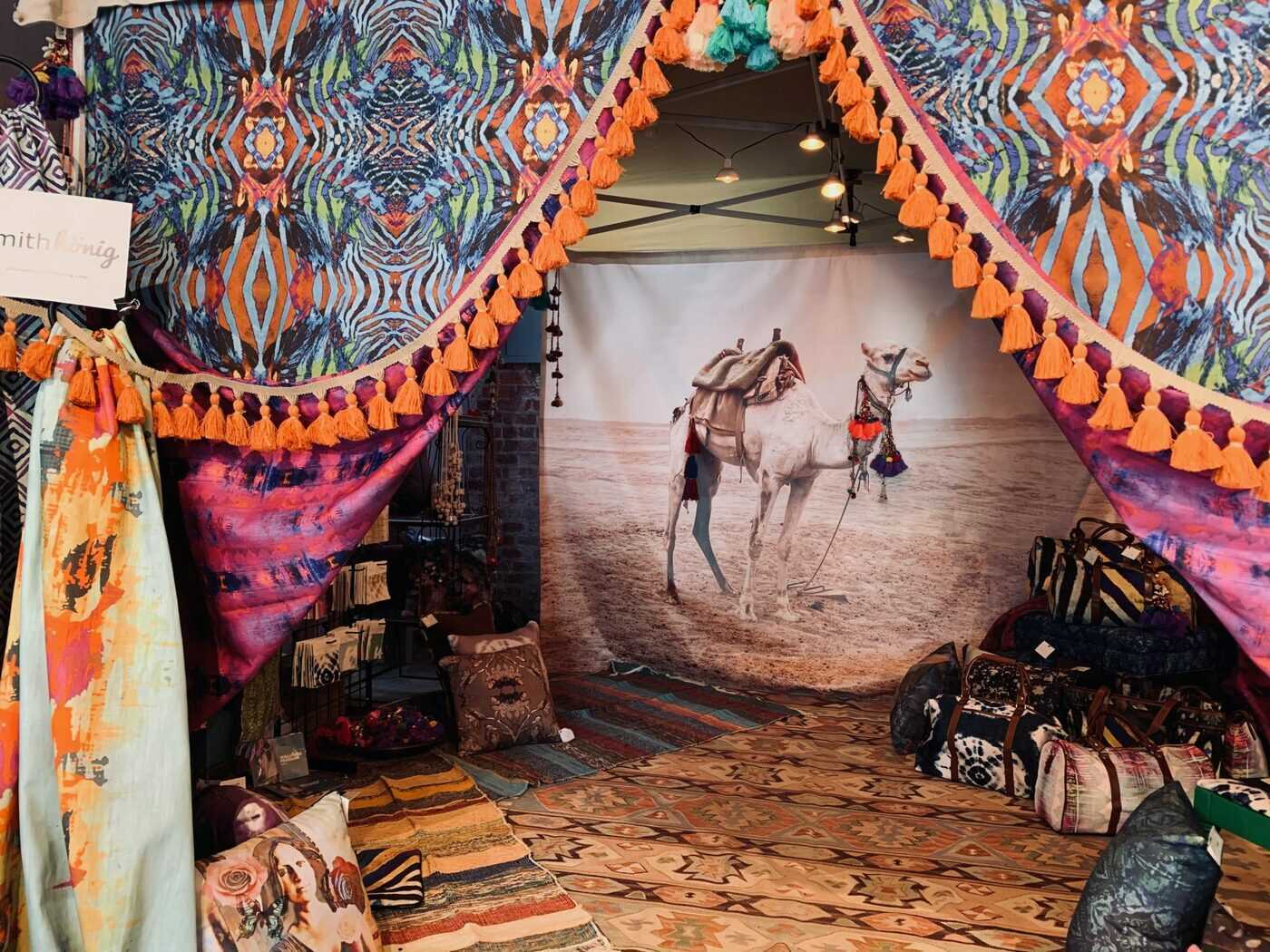 We made our High Point Market debut and welcomed interior designers, shop owners, bloggers and influencers through the folds of our one-of-a-kind tent into our boho luxe world.